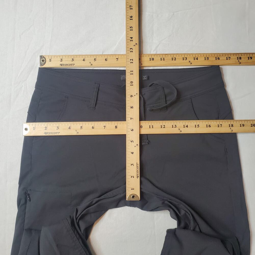 Prana Womens Size 10R Halle Hiking Pant Drawstring Black W4HARG113 - Picture 2 of 7